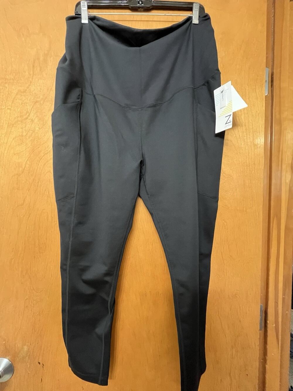 NWT -Z By Zella 4 Way Stretch~Maternity Leggings- Black -Sz XXL Comfort Support